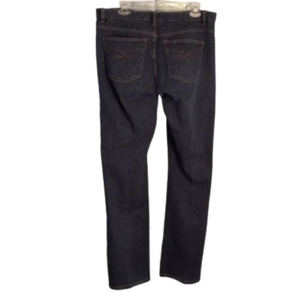 Chaps Size 12 Madden Straight Womens Jeans Dark Wash Denim - Picture 6 of 11